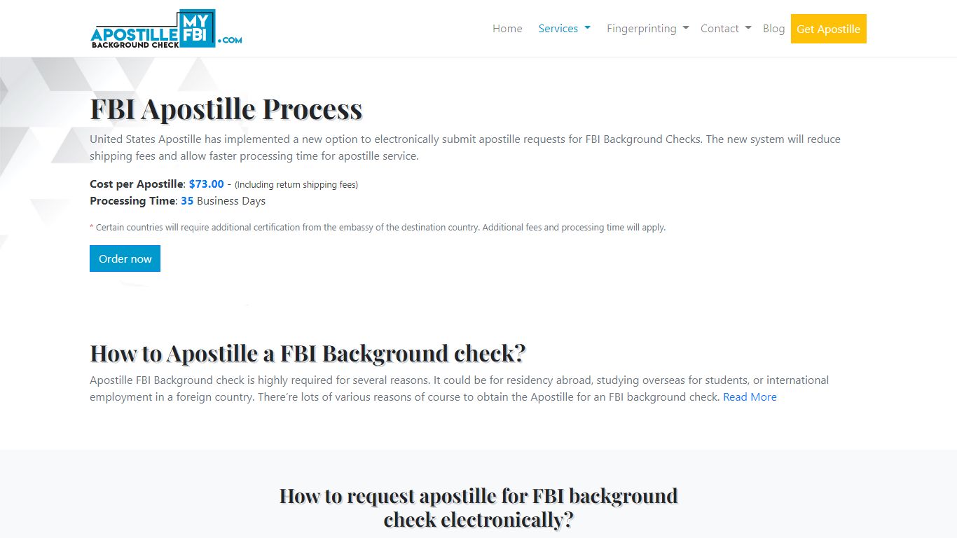 FBI Apostille Services | FBI Apostille
